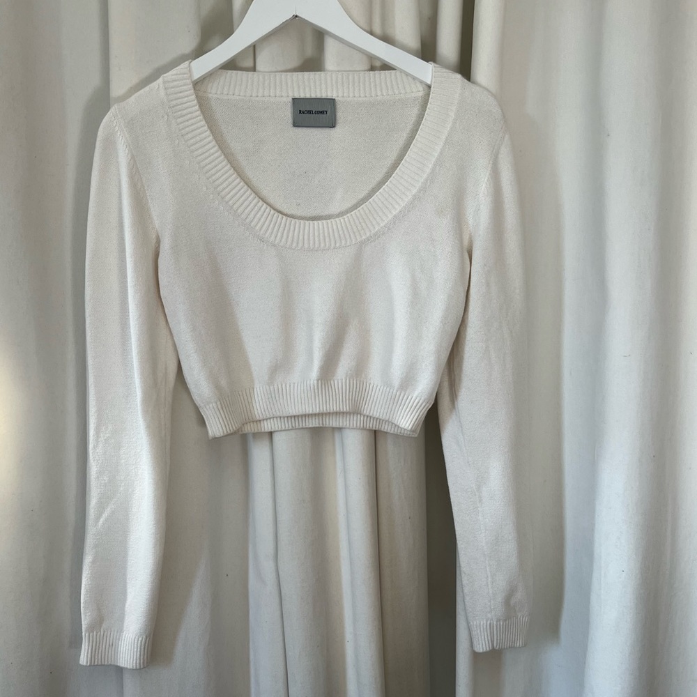 RACHEL COMEY White Crop Sweater M